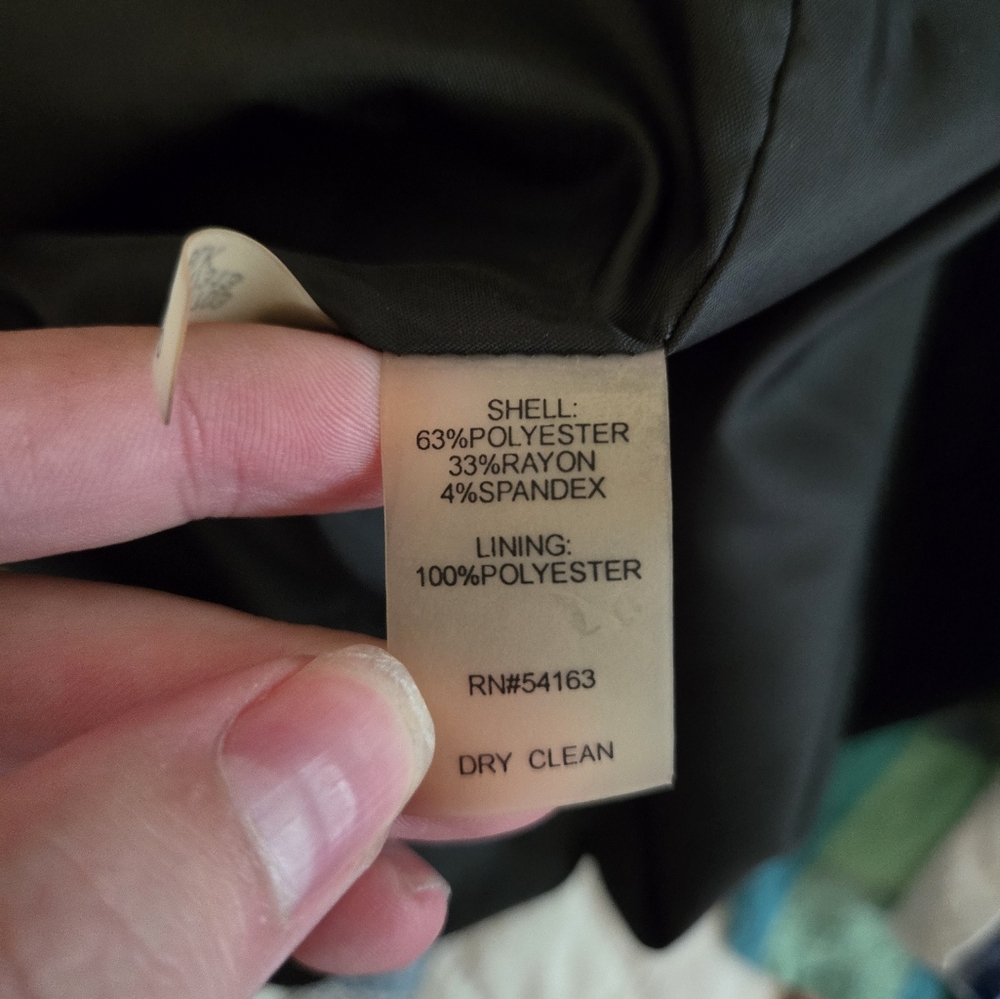 Calvin Klein Basic Black Suiting Pencil Skirt Siz… - image 5